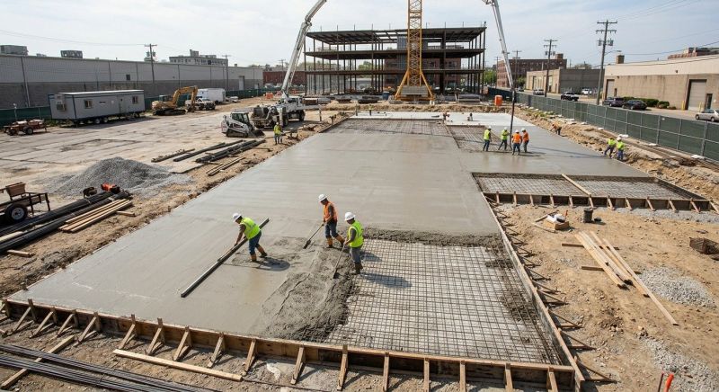 Commercial Slab Installation in Franklin, TN
