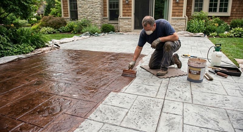 Concrete Patio Finishing in Fort Worth, TX