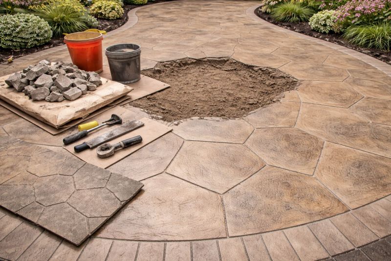 Decorative Concrete Repair in Rockwall, TX