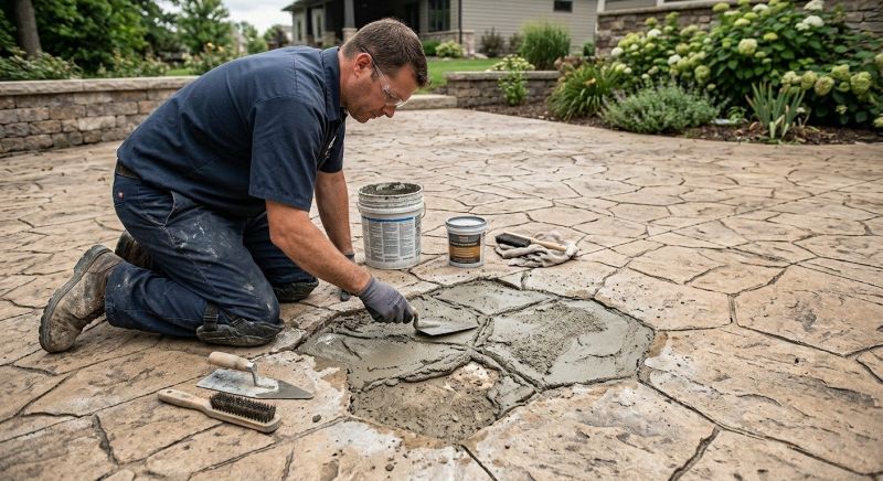 Decorative Concrete Repair in Cumming, GA