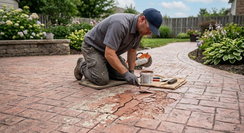 Decorative Concrete Repair in Cumming, GA