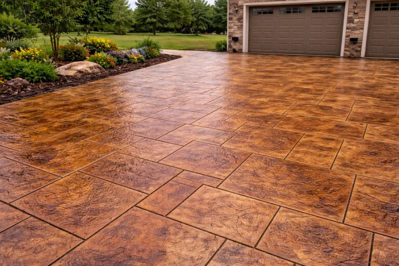 Driveway Concrete Staining in Frisco, TX