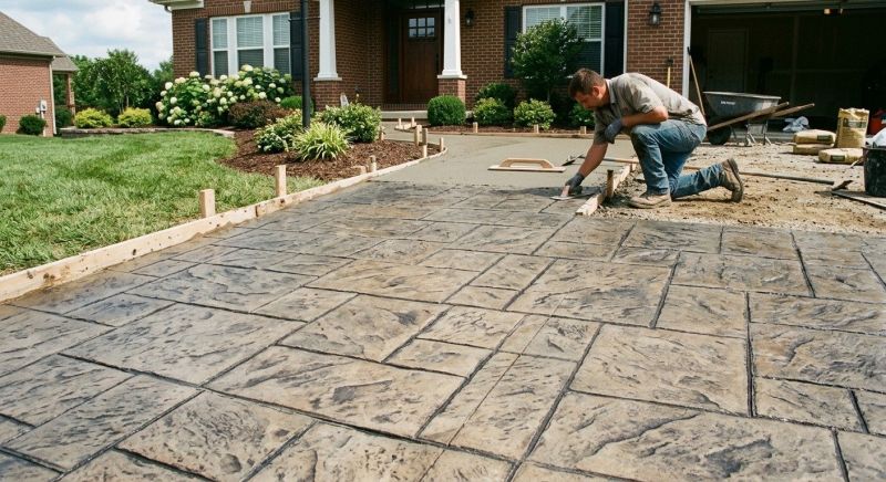 Driveway Overlay Installation in Dallas, TX