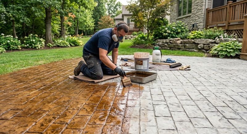 Patio Overlay Installation in Fort Worth, TX