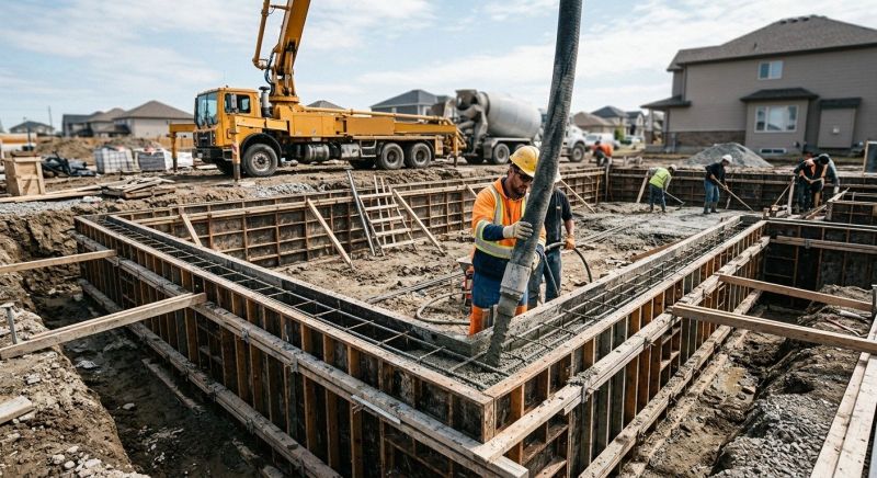 Poured Foundation Installation in Columbus, OH