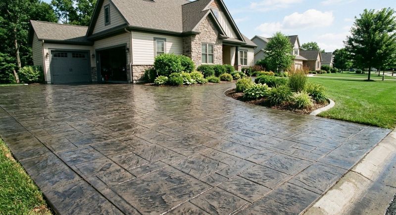 Stamped Overlay Installation in Dallas, TX
