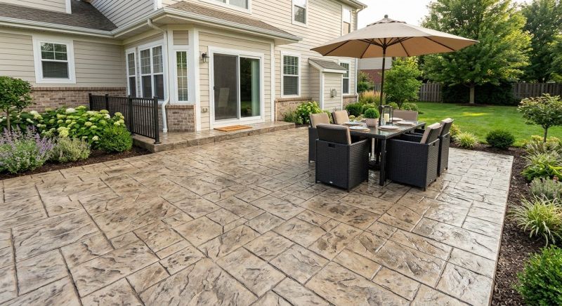 Textured Concrete Installation in Frisco, TX